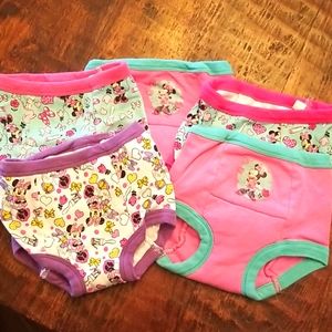 5 pair  Minney Mouse girls training panties